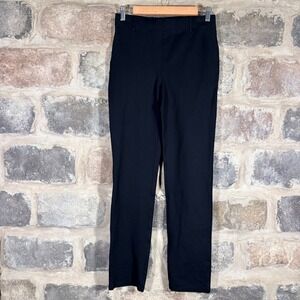 Quince Women's Black Stretch Slim Leg‎ Pants Size Small Pull On Casual Office